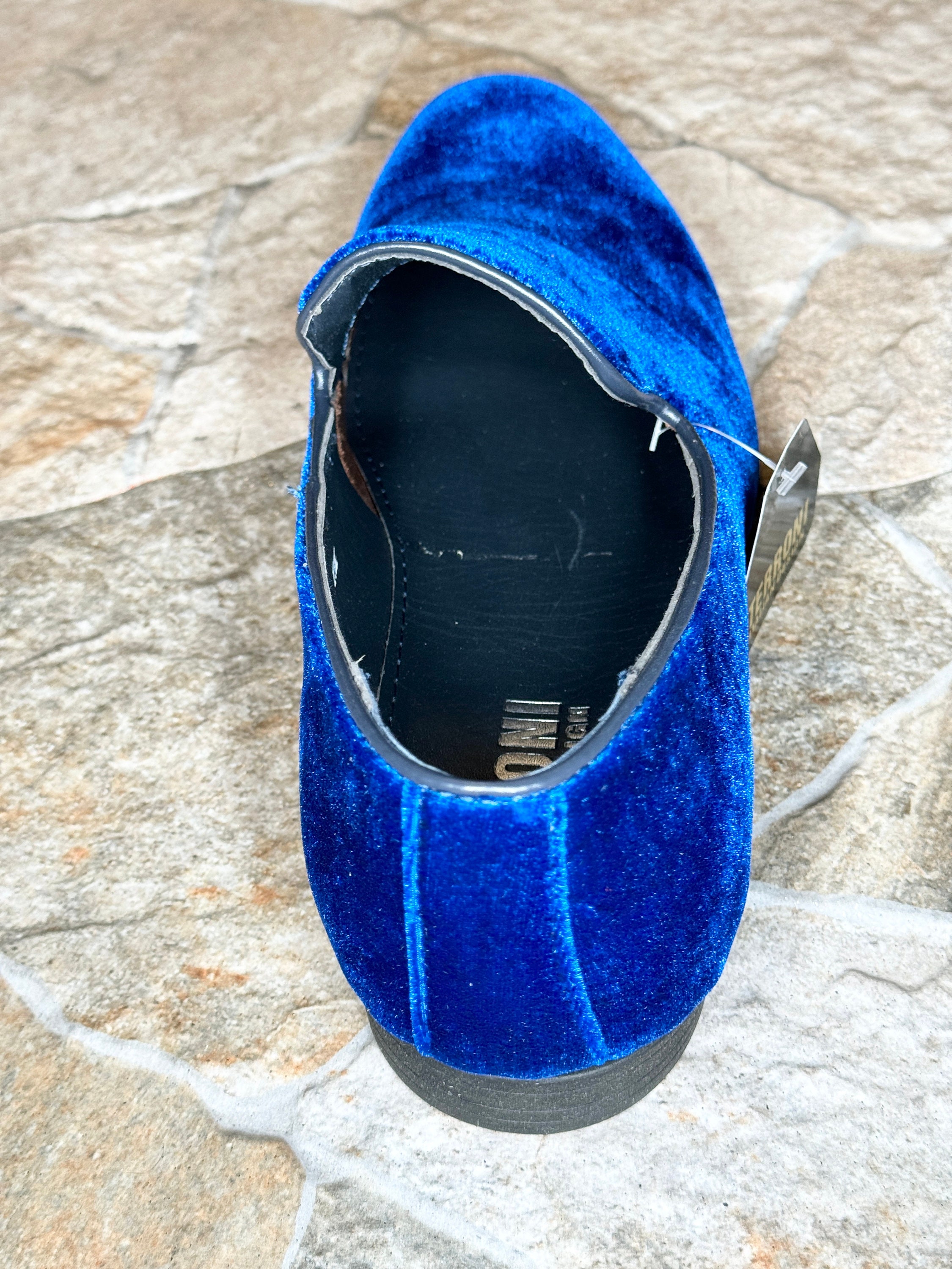 Terroni Royal Blue Men\'s Slip-On Dress Shoe-Fashionable-Italian Design Terroni Royal Blue Men main image 3