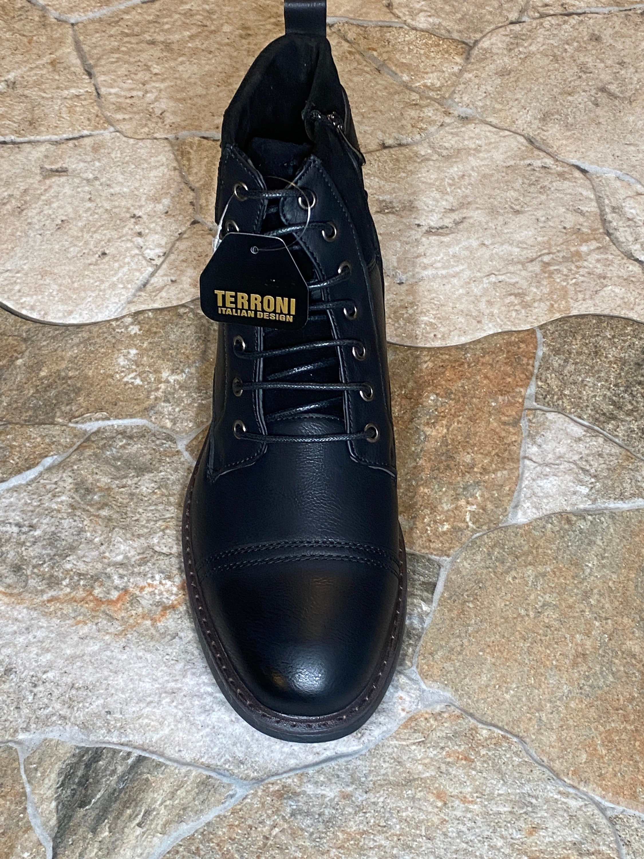 Terroni Men\'s Black Casual Lace Shoe-Fashionable-Italian Design Terroni Men main image 4