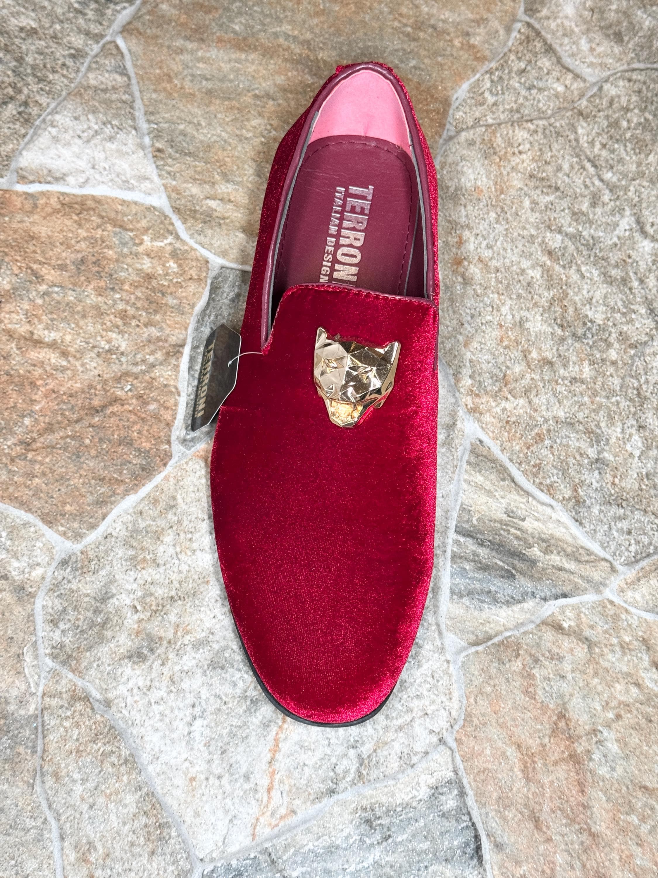 Terroni Burgundy Men\'s Slip-On Dress Shoe-Fashionable-Italian Design Terroni Burgundy Men main image 4