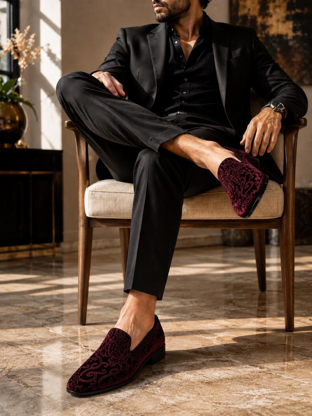 burgundy velvet dress shoes Cable-Knit V-Neck Mini Sweater Dress