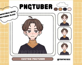Cute Custom PNGTuber | Hand Drawn PNGtuber Commission for Twitch & YouTube