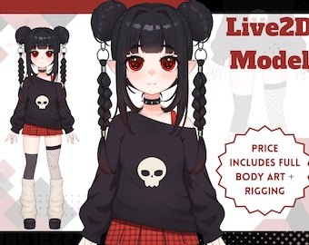 Custom Live2D VTuber Model | Full Body Art & Rigging