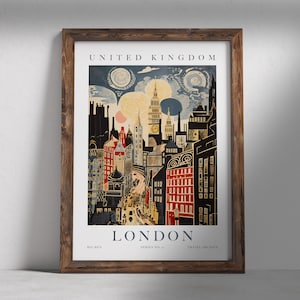 London Wall Art, City Travel Art, Printable Wall Art, Digital Wall Art, London Print, Instant Download, Digital Print