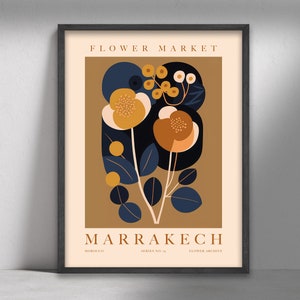 Flower Market Print,  Marrakech Wall Art,  Flower Poster, Flower Wall Art, Botanical Wall Art, Floral Decor Posters, Instant Download