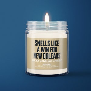 New Orleans Saints | Smells Like A Win | Gift Idea | New Orleans Saints Gift Candle | NFL Saints Candle | Sport Themed Candle