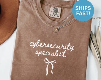 Comfort Colors® Cybersecurity Specialist Shirt Cybersecurity Job Shirt IT Professional Shirt Gift For Computer Security Expert Gift For