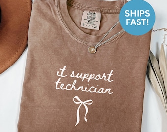 Comfort Colors® IT Support Technician Shirt, Funny Tech Support Shirt, Geek Gift Shirt, Computer Help Desk Shirt, Funny IT Pro Shirt