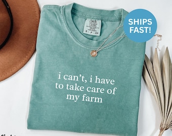 Comfort Colors®, Camiseta divertida de granjero, Camiseta de vida en la granja, Camiseta de vida en el campo, Regalo para granjeros, Camiseta de animales de granja, Camiseta de agricultura, Regalo para él