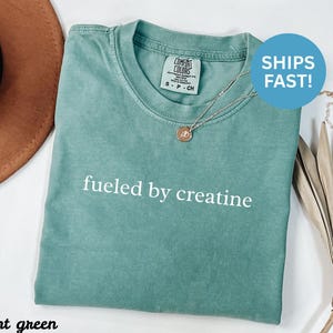 Fueled by creatine shirt, gym workout tee, fitness motivation shirt, funny gym shirt, fitness training top, workout apparel