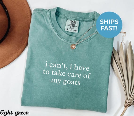 Comfort Colors® Goat Lover Shirt, Funny Goat Shirt, Goat Mom Shirt, Goat Dad Shirt, Farm Animal Shirt, Gift for Farmer, Pet Goat Shirt