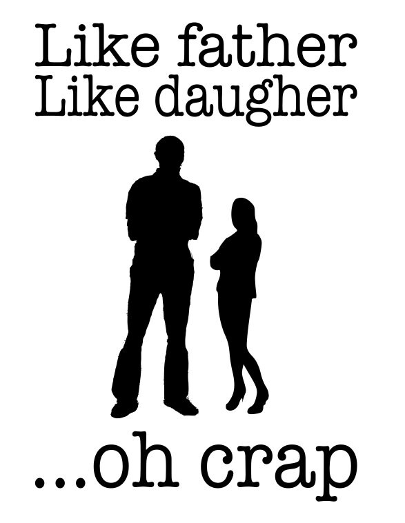 Like Father Like Daughter Svg Father's Day Etsy