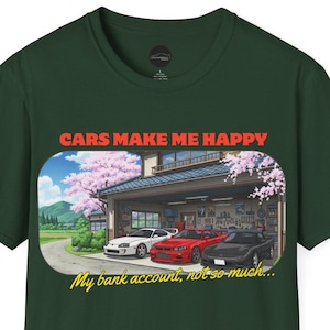 Retro 90s JDM Funny Car T-Shirt | Japanese JDM Anime Car, Drifting Japan, Classic Car Lover Petrolhead gift, Tuner cars Graphic Tee for him