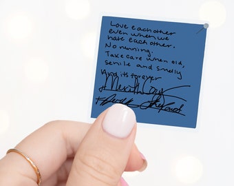 Grey&#39;s Anatomy sticker, post it note wedding, Derek and Meredith, Grey, Water bottle sticker, Laptop Sticker