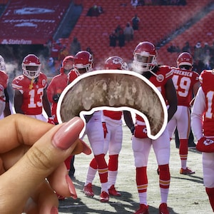 Bigode de Andy Reid, Adesivo de bigode congelado, Bigode de gelo, Chiefs, Jogo frio, Adesivo, Estádio Arrowhead