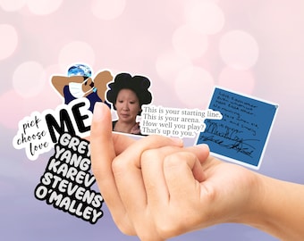 Grey&#39;s Anatomy Sticker, Greys Quotes, Grey&#39;s Anatomy Gift, Sticker Pack, Surgeon, Grey, Meredith, Yang, New Season, Grey&#39;s Lover, Nurse Gift