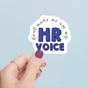 Adesivo de recursos humanos, RH, adesivo engraçado, adesivo corporativo, presente, vida, adesivo para laptop
