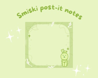 smiski cat post-it brand sticky notes | cute stationary for school, office, work, gift