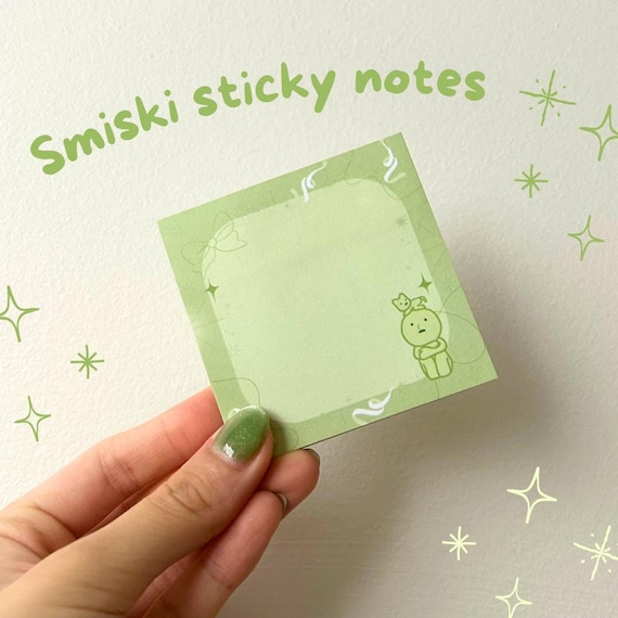 smiski cat post-it sticky notes | cute stationary for school, office, work, gift