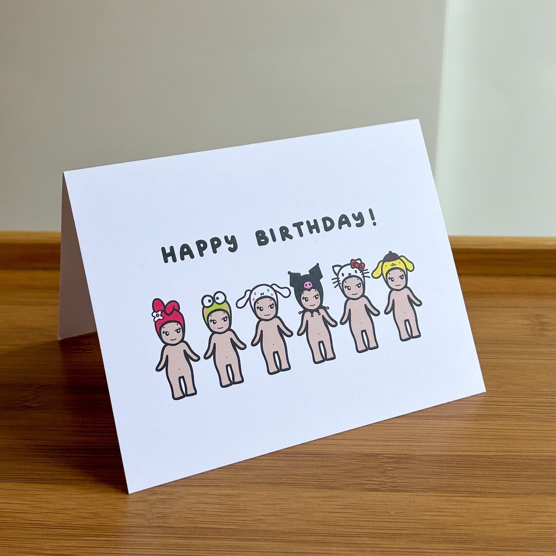Sonny Angel Sanrio Birthday Card Cute and Simple Blank Birthday Card - Etsy