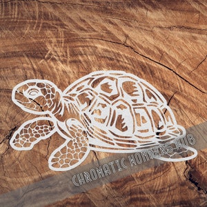 Tartaruga - modelo de recorte de papel, clipart preto e branco, arte digital, Svg, Png, Jpg, Eps, Pdf