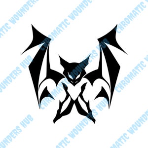Bat Symbol Clipart, Digital Art, Svg, Png, Jpg, Eps, Pdf, Black and White