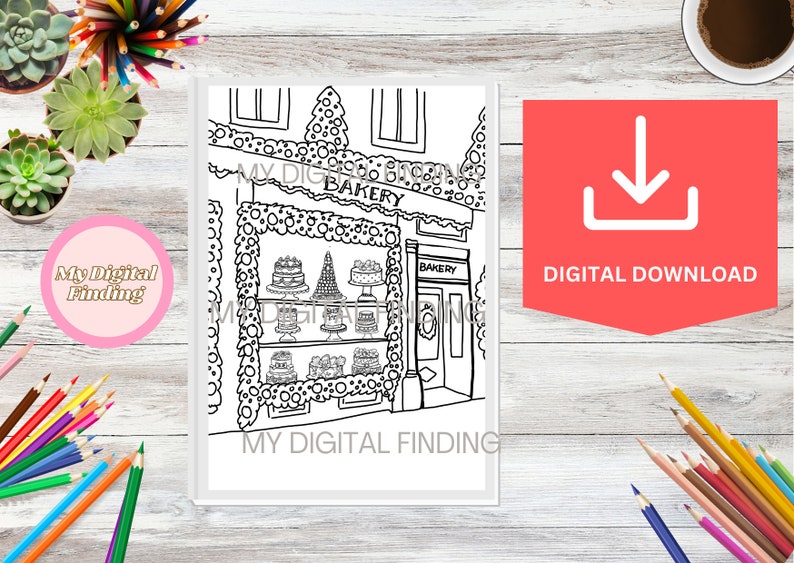10 Bakery House Christmas Coloring Pages for Festive Cheer