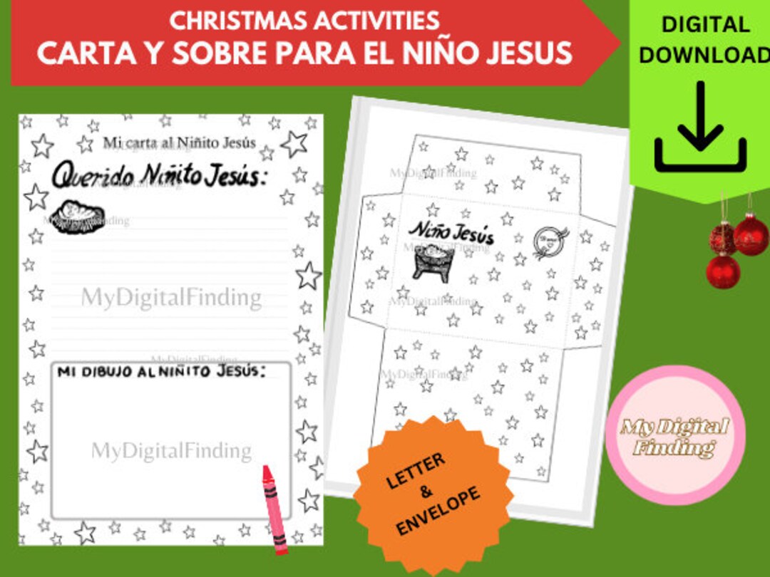 Carta Al Niño Jesus spanish Christmas Activities Christmas Coloring