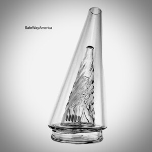 Handmade Peak Pro 2.0 Glass Attachment - Clear Borosilicate Glass Replacement