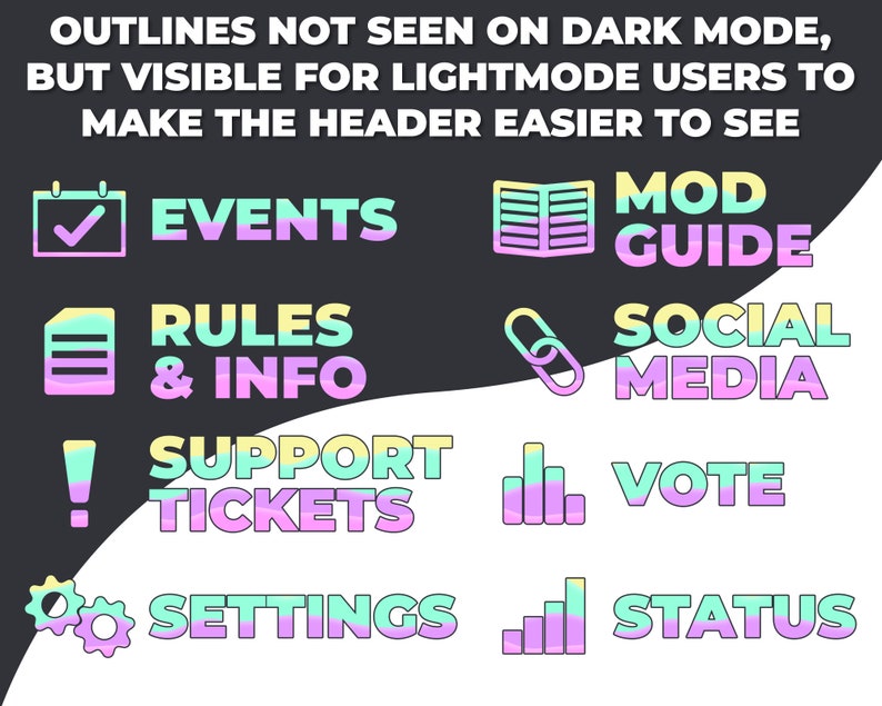 Discord Channel Headers Icon Pastel Aesthetic Discord Channel Banners