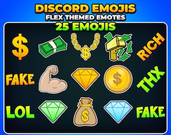 Flex Discord Emoji Pack für Discord Serer Emojis und Sticker - Aesthetic Discord Emotes