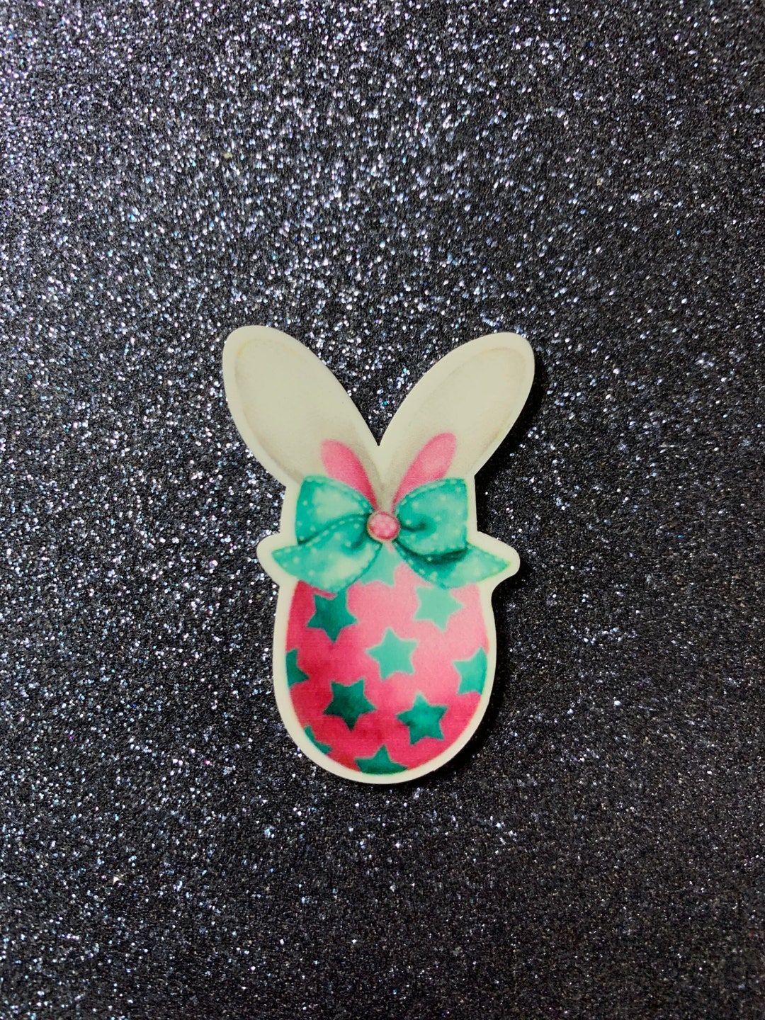 5pc Happy Easter, White Rabbit, Easter Egg, Planar Flatback, Resin ...