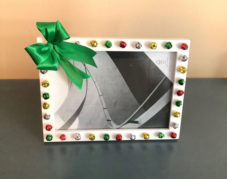 Bells Photo Frame 5x7 Jingle Bell Embellished Picture Frame - Etsy