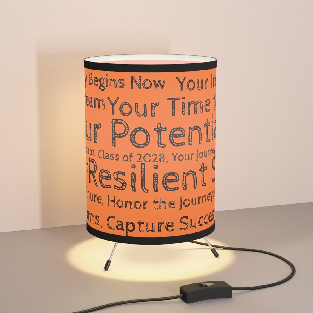 Customizable Graduation Tripod Desk Lamp: Inspirational Dorm Decor - Etsy