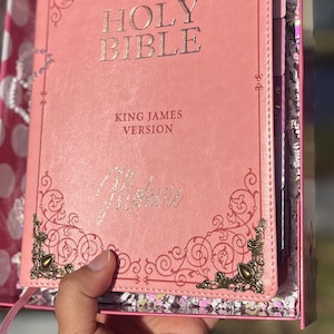 Bibles, religious gifts,pink Bible , personalized Bibles, Gift Bible, Custom Bible, Personalized Bible, Bible with tabs, Bible