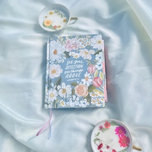 KJV Journal the Word Floral Bible, Name Personalization available, pink floral bible, bible gift, Bible Tabs Applied, Ready to Ship