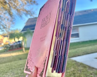 Bibles, religious gifts,pink Bible personalized Bibles, Gift Bible,  Custom Bible, Personalized Bible, Bible with tabs, Bible