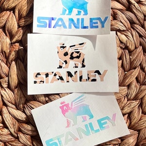 Stanley sticker, Stanley vinyl logo, stickers, tumbler sticker, vinyl decals, Stanley accessories, Stanley dupe, laptop stickers, Stanley