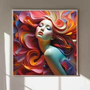 Mesmerizing Abstract Art - Harmony of Colorful Elegance | Set of 10 Prints, Abstract Wall Art Set of 10| Colorful Wall Art