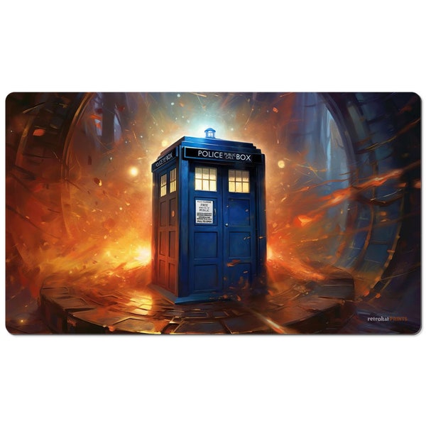 Tardis: In The Nick Of Time | 24x14" Mtg Playmat