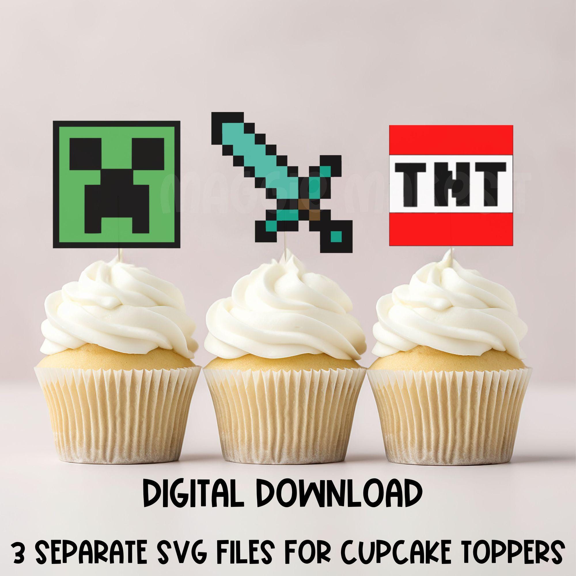Digital SVG Cupcake Topper Files