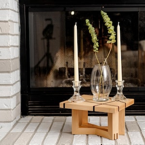 Bonsai stand - “ Walnut lines ” Plant Stand / Wood Riser / Wood Display / Candle Display / Soap Tray / Wooden Tray