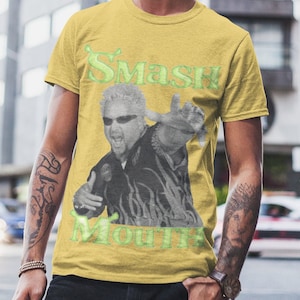 Smash Mouth  / Guy Fieri Shrek Theme Dank Meme Quote Shirt Out of Pocket Humor T-shirt Funny Saying Edgy Joke Y2k Trendy Gift for Her