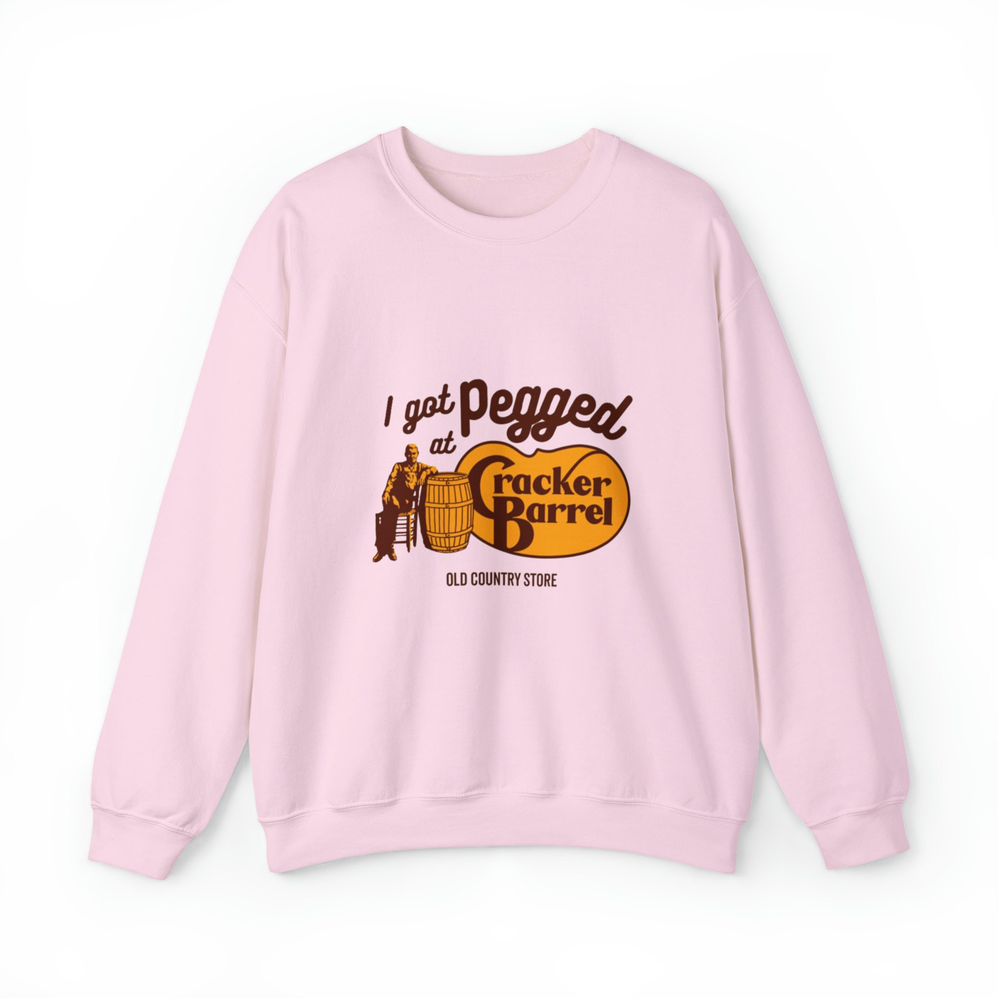 I Got Pegged at Cracker Barrel Dank Meme Quote Out of Pocket Humor Sweatshirt Funny Saying Edgy Joke Y2k Trendy Gift for Her Etsy UK