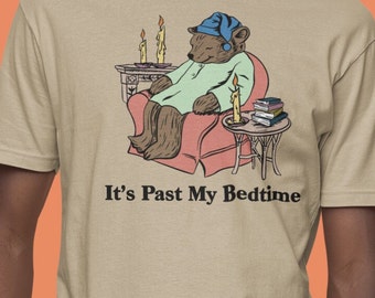It's Past My Bedtime / Dank Meme Quote Shirt Out of Pocket Humor T-shirt Funny Saying Edgy Joke Y2k Trendy Gift for Her