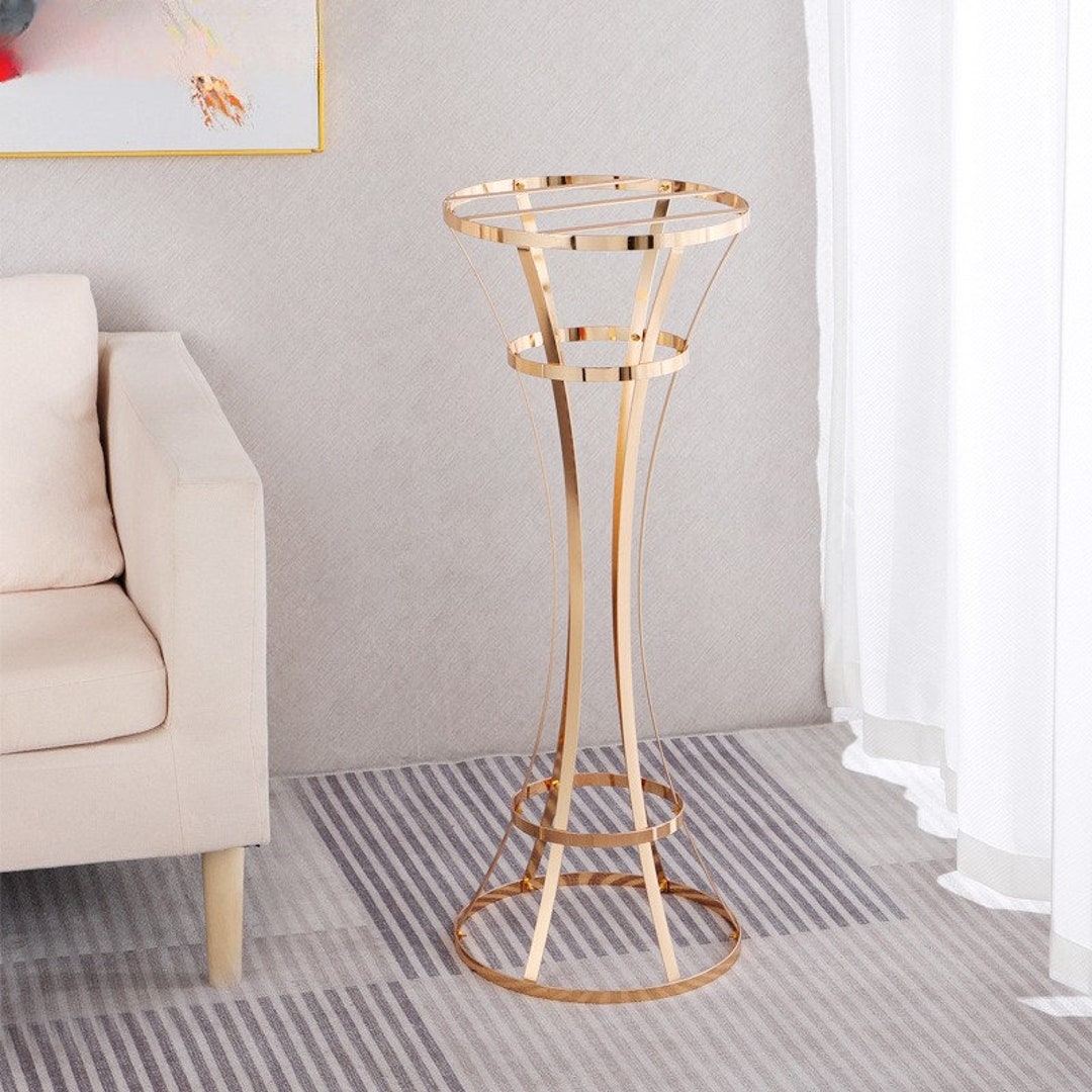 5 Pcs 32 Tall Table Floral Stand Slim-waist Gold Wedding Vases ...