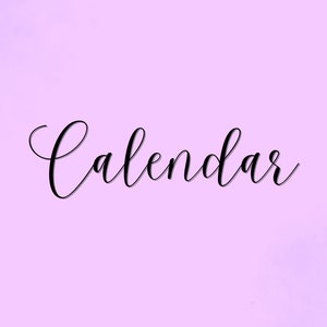 2024 Pretty Woman Linear Drawing Kalender - Lila - Digitaler Download - Sofort Download - PNG