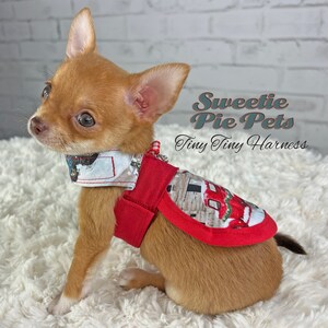 Tiny Tiny Dog Harness: Fall Florals image 4