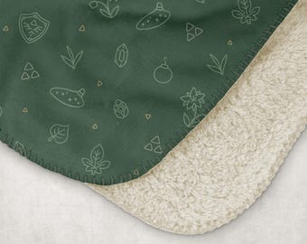 Hero of Time Fleece Sherpa Throw Blanket