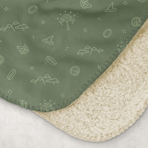 Adventures of the Fellowship Fleece Sherpa Throw Blanket