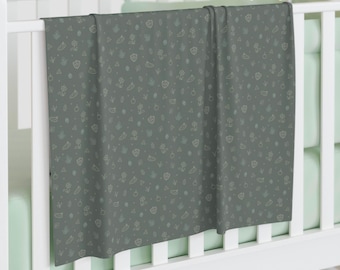Hero of Time Baby Swaddle Blanket, Forest Green
